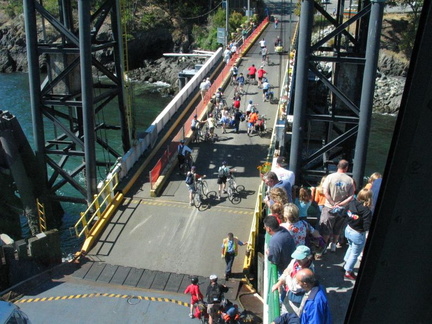 Unloading ferry