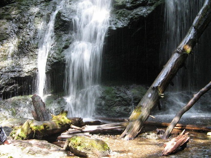 Nice waterfall on hike.