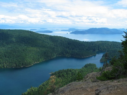 Two levels of water (lake and sound)