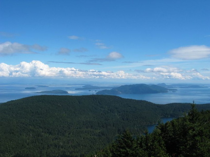 View from Mt. Constitution peak (Worth the hike)