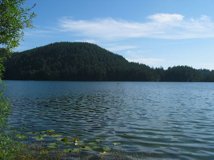 Lake at foot of Mt. Constitution.