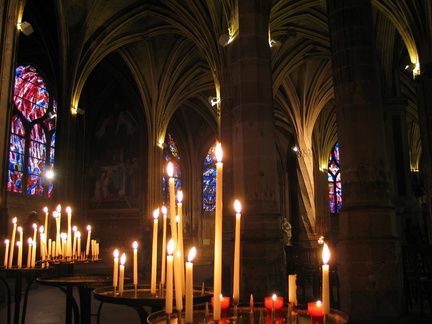 Prayer candles.