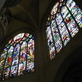 The stained glass in here was pretty colorful.