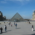 The controversial glass pyramid entrance