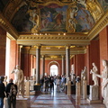 The opulant insides of the Louvre were quite impressive.