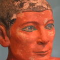 A close up of the very famous seated scribe... the eyes were pretty cool.