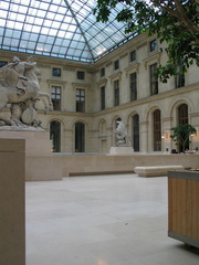 One of the glassed in courtyards which was used to disply some nice sculptures.
