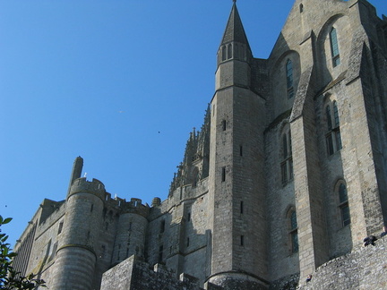 The side of the abbey