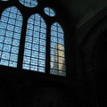 A cool image of the tower through the chapel windows
