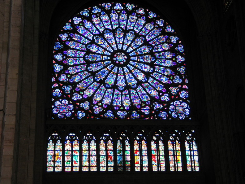 The north rose window...