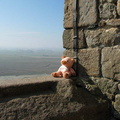 I rested when I got to the top of Mt. St. Michel..Phew!