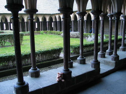 I liked the cloister at the top of the abbey.