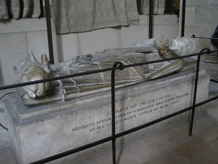 The tomb of Richard the Lionheart.