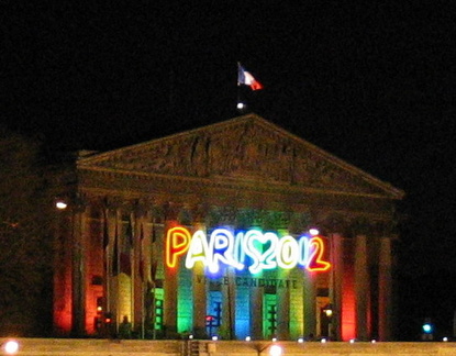 In case you can't tell... Paris is one of the contender cities for the olympics in 2012