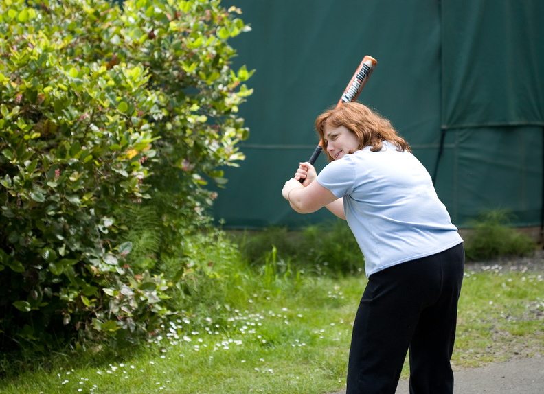 Becky showing us how it's done