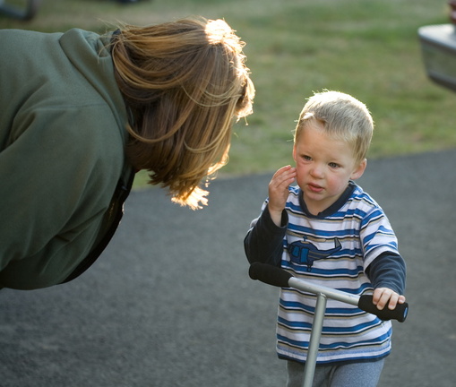 "This is where I was hit..."