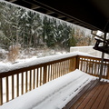 Our back porch - lots of snow
