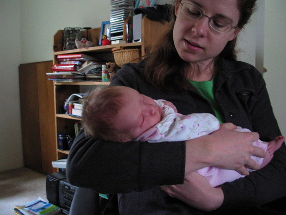 Baby Sydney with Auntie Sara